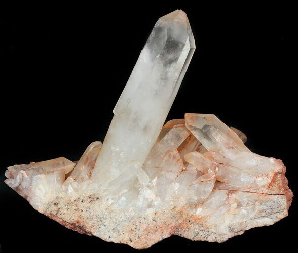 Tangerine Quartz Crystal Cluster - Madagascar #48542